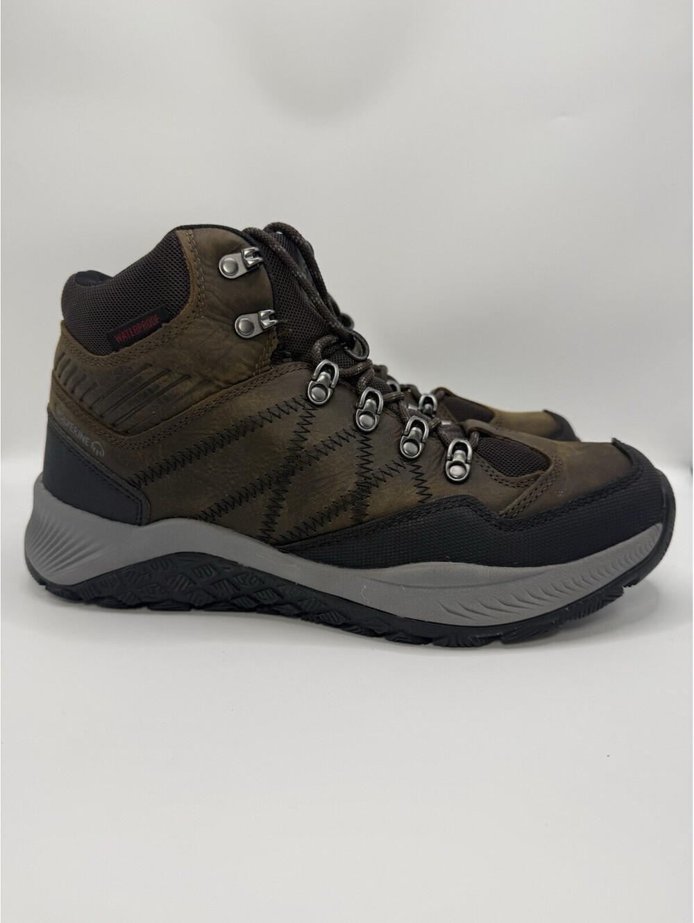 Mens Wolverine Luton Brown Leather Waterproof Hiker Boot W880298 size 11M